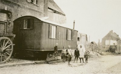 Children and Families in Post-World War I France, Lens, Pas-de-Calais, 1919 by American Photographer
